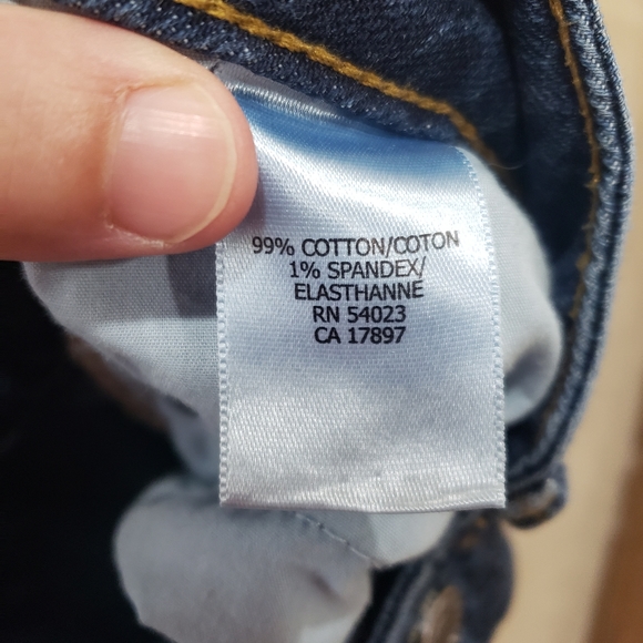 Banana Republic 2 boot cut medium wash slight fade out back button pockets - Picture 6 of 7